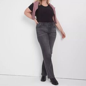 Lane Bryant Signature Fit Flex Magic Waistband High Rise Classic Straight 14 #89